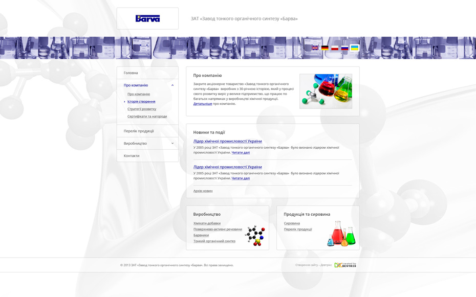 Previous version of Homepage